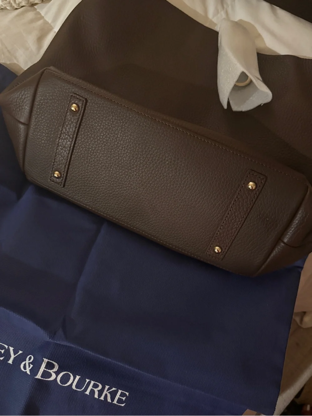 Dooney & Bourke Lucca Leather Logo Lock Hobo